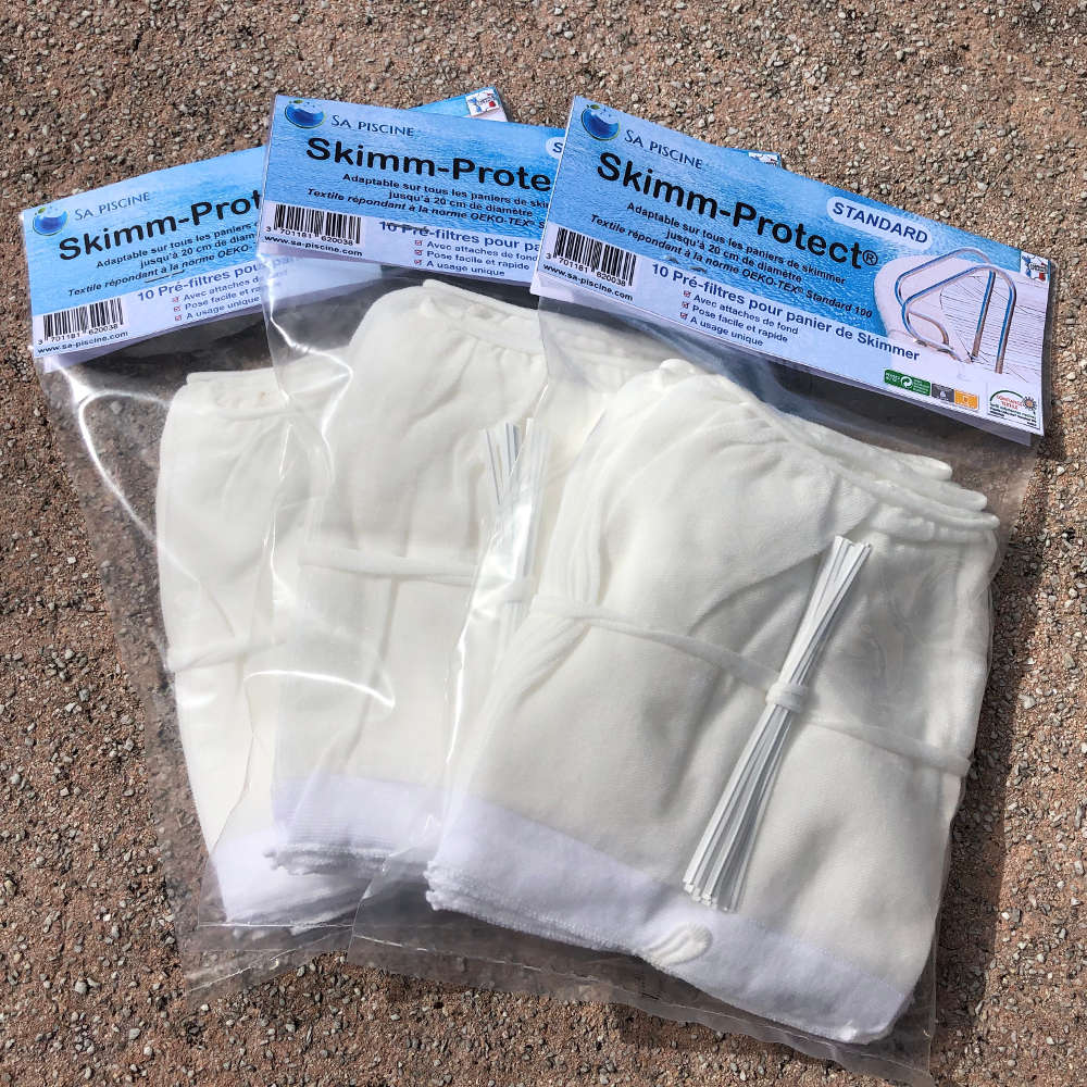 Chaussettes de Skimmer de Piscine, 20 Pcs Chaussettes Skimmer Piscine,  Prefiltre Skimmer Réutilisable et Super Élastique