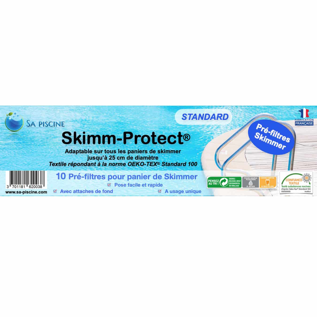 Pré-filtres de skimmer (chaussette skimmer) piscine - pack saison - Diffusea