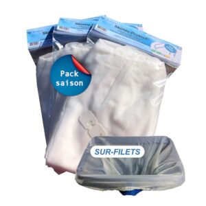 Sur-filets d’épuisette, pack de 3 lots