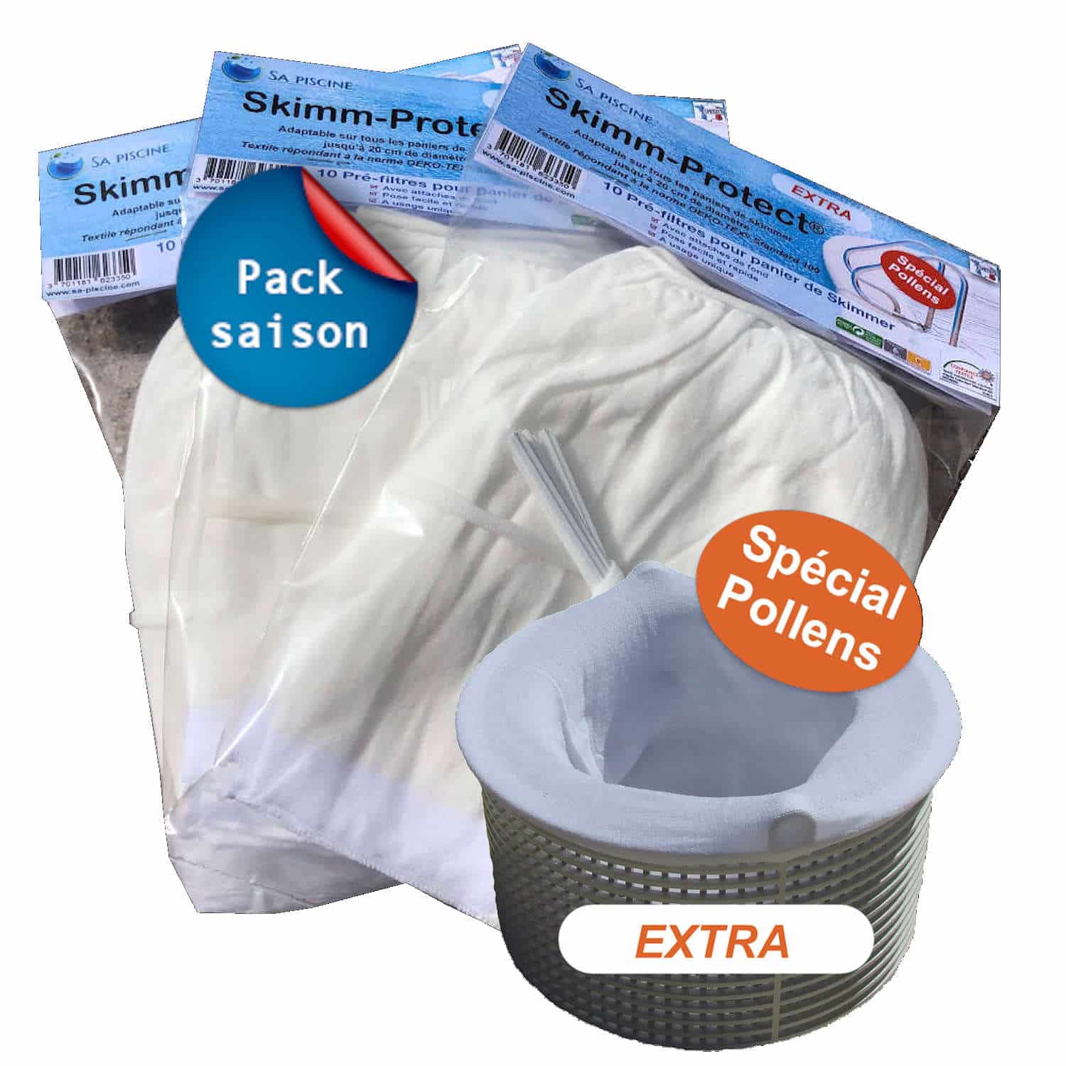 Pré-filtres de skimmer spécial pollens - pack saison - Diffusea