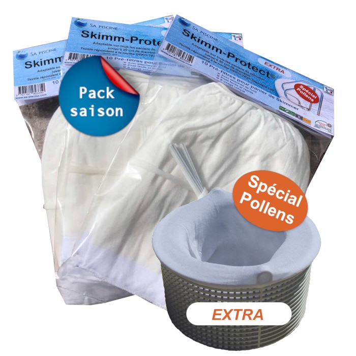Pré-filtres de skimmer spécial pollens - pack saison